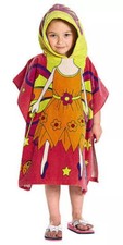 Poncho-Style Bath Beach Pool Towel Hooded FAIRY BUTTERFLY Girl Kid Cover Up