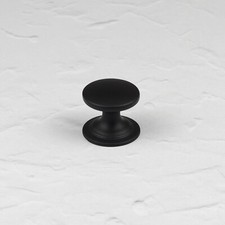 Black Cup Kitchen Handles & Matching Knobs Cupboard Cabinet Door Pull Drawer
