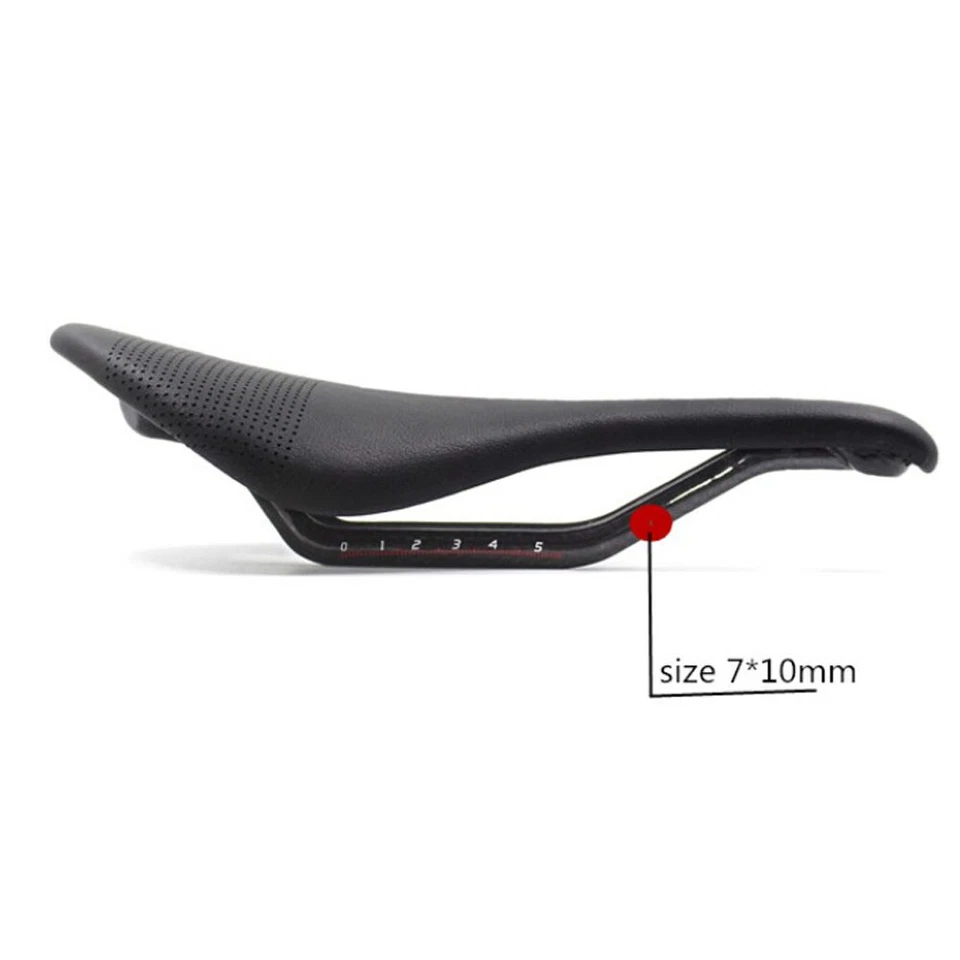 U BALUGOE Carbono + Couro Assento de Bicicleta Selim de Bicicleta MTB Selim de Bicicleta de Estrada - Imagem 3 de 4