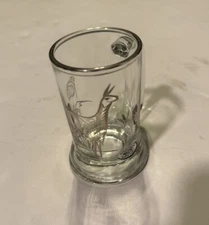 Machupicchu Artisan Silver 9.90 Engraved Glass Beverage Mug 10 Oz. Made In Peru