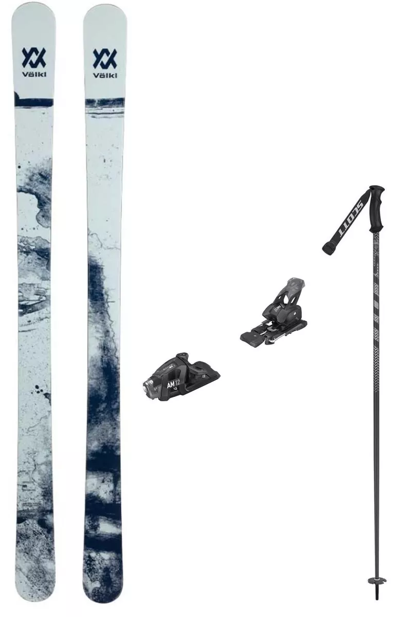 Volkl Revolt 95 173cm snow skis w-BINDINGS (POLES incl @ Buy it Now) NEW  2023