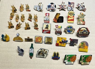 PIN Konvolut Duracell Disney Coca Cola Mc Donald's Universal Studios PINS 39x