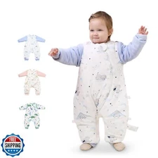 Joypony Baby Sleep Sack with Feet, Toddler Sleep Sack 1T-2T, 100% Cotton with