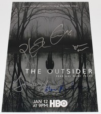 THE OUTSIDER HBO SHOW CAST SIGNED AUTHENTIC 12x18 SHOW POSTER w/COA X5