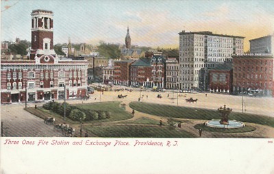 KAPPYS 21518-08 WR WHITE PUB POSTED 1910 THREE ONE FIRE STATION PROVIDENCE RI