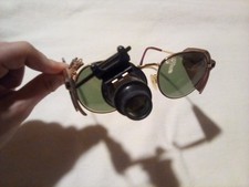 CUSTOM STEAMPUNK SUNGLASSES SPACE COWBOY TIME TRAVELER SHADES DESIGNER RARE HTF