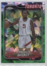 2024-25 Topps Chrome Sapphire Edition Green 75/99 Immanuel Quickley #57 1d0h