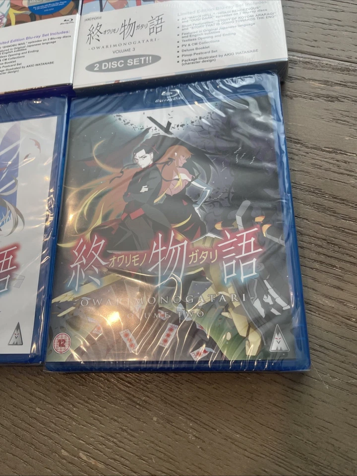 Owarimonogatari Volume 1-3 Complete Aniplex USA Blu-ray Limited Edition SEALED Foto 4 de 4