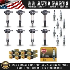 8 Ignition Coil & 8 NGK Platinum Spark Plug for 2005-2009 Land Rover LR3 4.4L V8