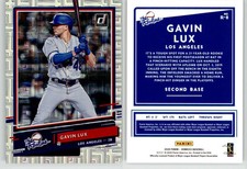 Gavin Lux 2020 Donruss The Rookies Vector R-8 Dodgers Reds RC