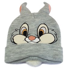 Image of Disney Bambi - Thumper Face Pompon Grey Beanie