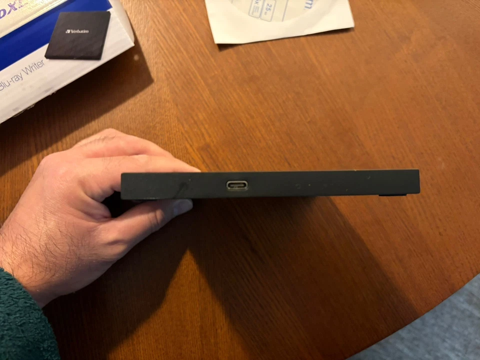Unidade externa Verbatim 4K UHD gravador de Blu-ray BU40N/UD04 LG MakeMKV LibreDrive - Imagem 3 de 4