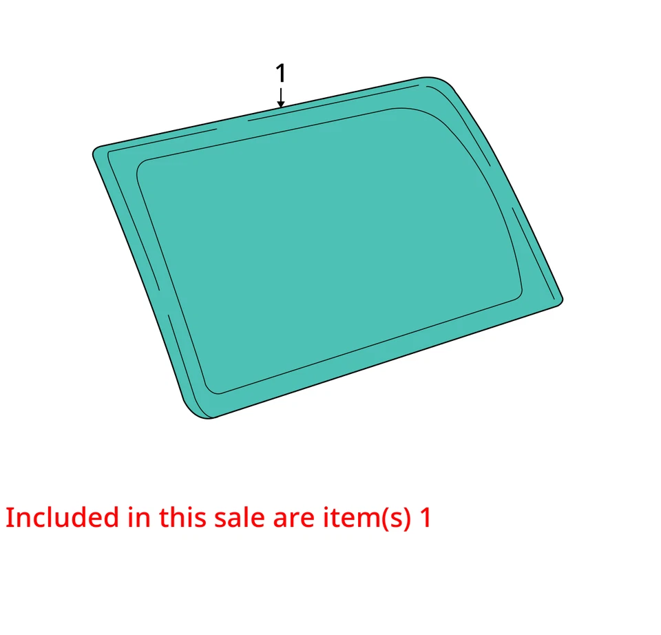 2007-2009 CHEVROLET GMC SUBURBAN 1500 YUKON XL 1500 ОКНО 15225631 - НОВЫЙ OEM - Изображение 2 из 3