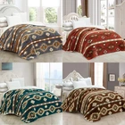 Southwest Faux Fur Bed Blanket with Sherpa Backing –Soft Warm Thick & Cozy Queen