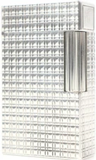 Working S.T.Dupont Gas Lighter silver LINE 1 long without box