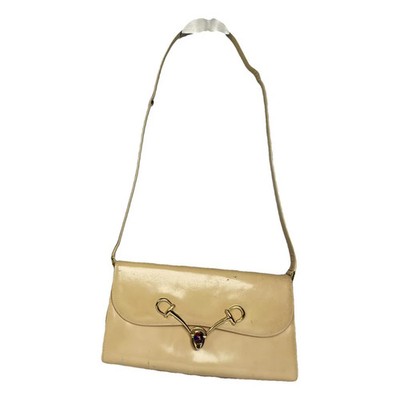 Gucci Aphrodite Beige Patent Leather Handbag