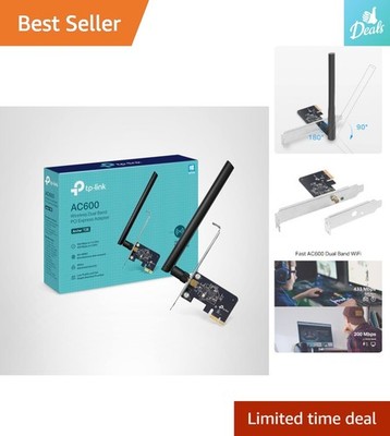 MU-MIMO PCIe WiFi Adapter with Low-Profile Bracket - Ideal for Compact Desktops