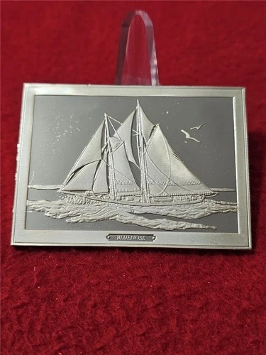 SHIPS' AHOY Bluenose 3.125 Troy Oz Sterling Silver Proof   #T0871