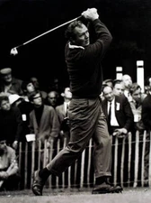 Arnold Palmer drives from the 12th tee 1968 Historic Old Photo