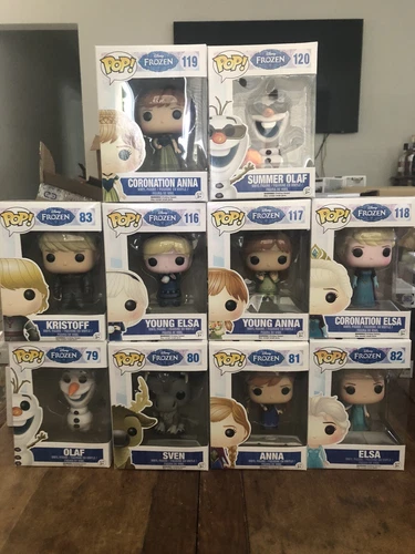 Lot Of 10 New Retired Disney Frozen Funko Pop Complete Set Vaulted Anna Elsa +