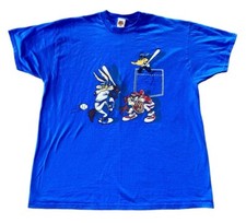 Looney Tunes Baseball 1997 T-Shirt Mens XL Bugs Bunny Taz