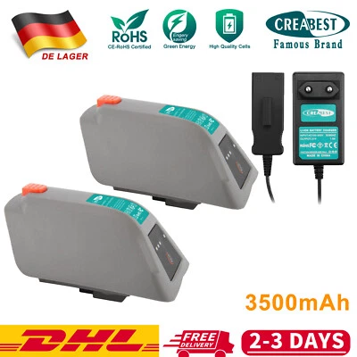 CREABEST Akku/Ladegerät für Gardena 8025-20 Comfort Wand-Schlauchbox 35 roll-up 008A231