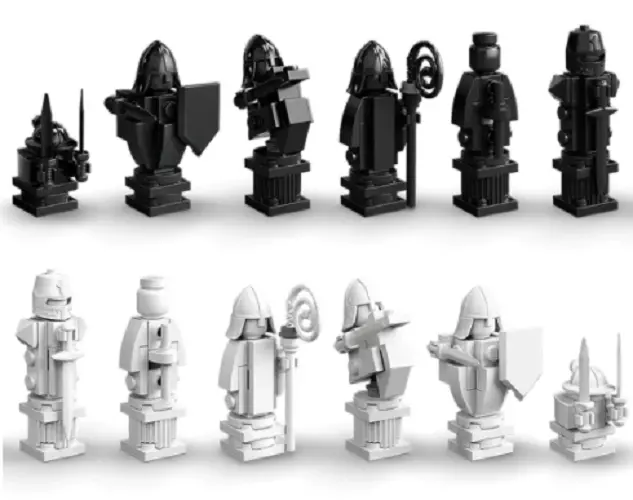 LEGO Harry Potter Hogwarts Wizard's Black and White Chess Pieces ONLY 76392