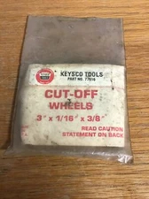 KEYSCO TOOL 3”X1/16” X 3/8”CUT-OFF WHEELS (2 PIECE)