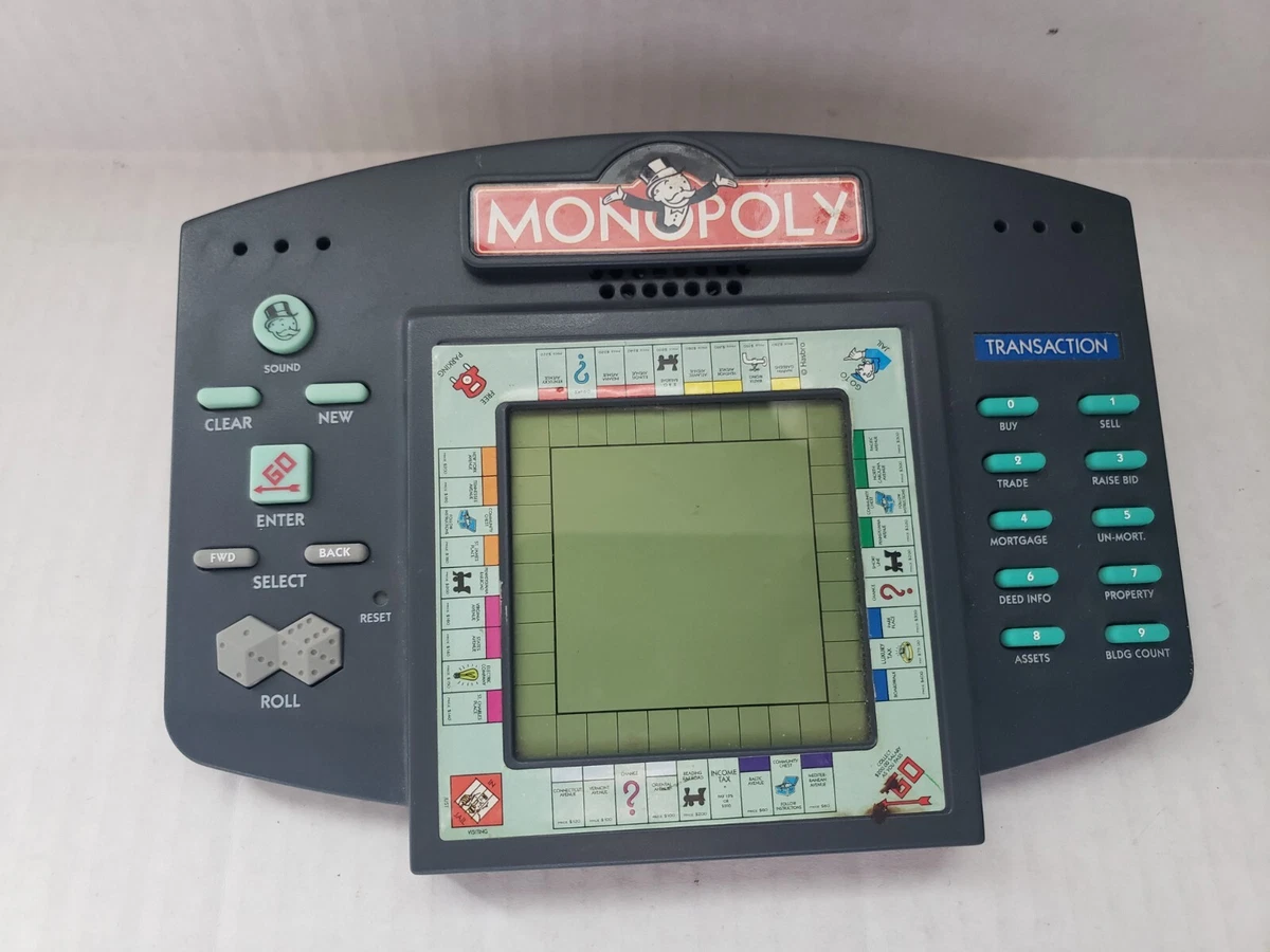 Hasbro 1997 Monopoly Electronic Talking Handheld Vintage Game