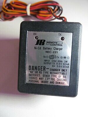 #I JR original radio receiver transmitter tx rx nicad nicd charger nec-221