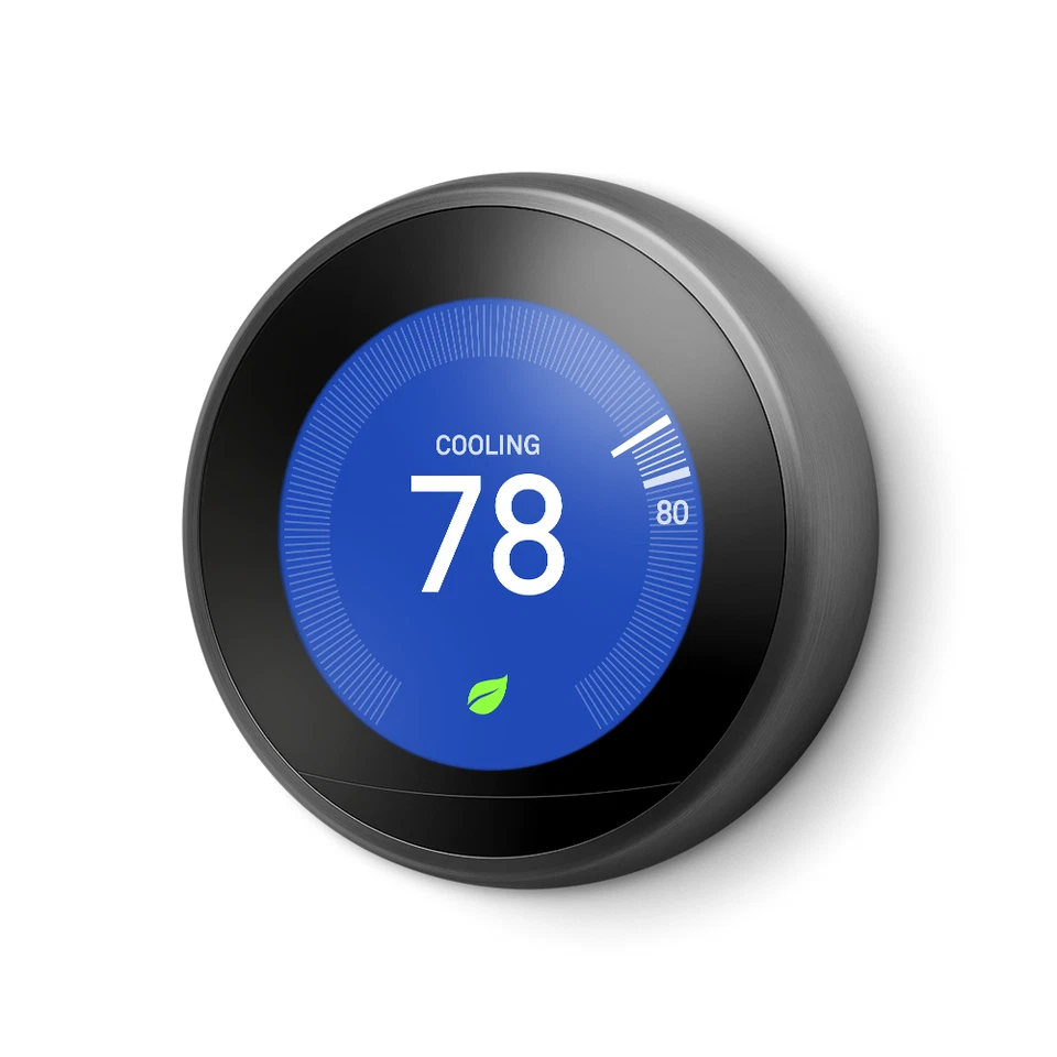 BLACK Pack: Nest Learning Thermostat 3rd gen + 3x Room Sensors + Mounting Plate - Image 2 of 4