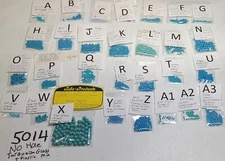 Vtg No Hole 1mm 2mm 3mm + Turquoise Color Bead Rhinestone Jewelry Repair 5014