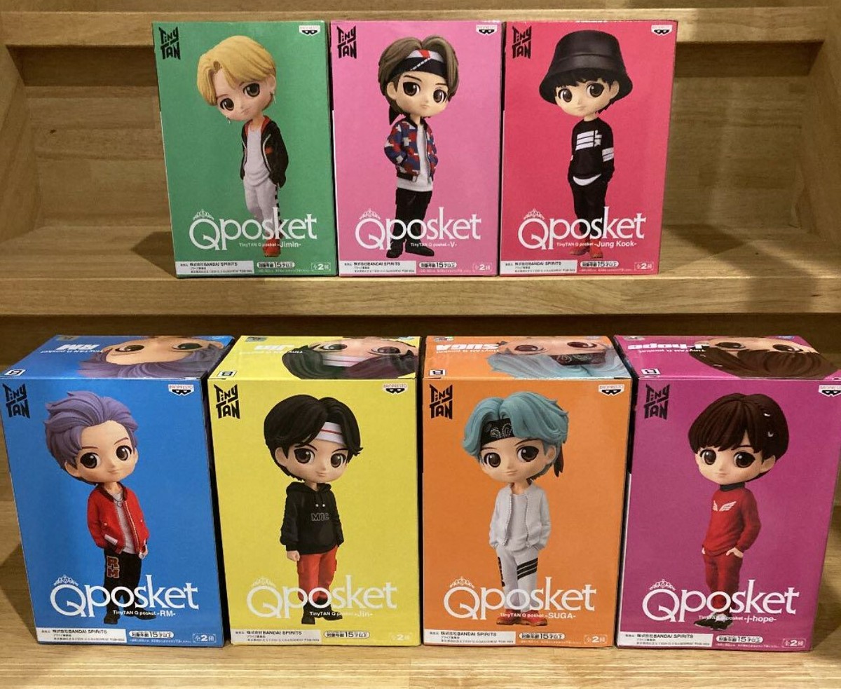 TinyTAN Qposket 全7種セット BTS Bタイプ BTS TinyTAN Q Posket B color 7 types Set Banpresto Qposket