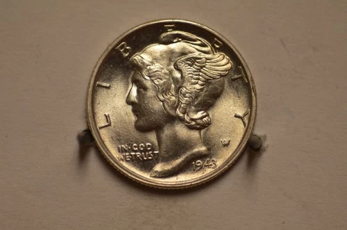 1943-P Mercury Dime (Choice UNC) (90% Silver Item #6988