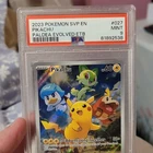 Pokémon TCG Pikachu 027 Scarlet & Violet Promo Holo PSA 9 Paldea Evolved 2023