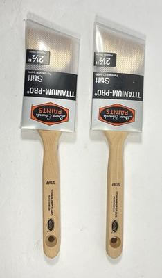 #ad 2 1 2 Dunn Edwards Titanium Pro Angle Brush Stiff $30.00