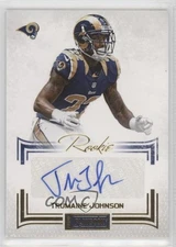 2012 Panini Playbook Signatures Gold 14/49 Trumaine Johnson Rookie Auto RC no9