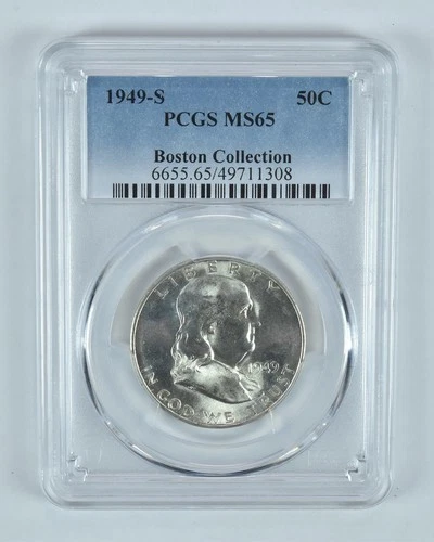 1949-S Franklin Half Dollar Boston Collection MS65 PCGS *0634