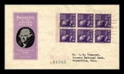 US COVER THOMAS JEFFERSON PRESIDENTIAL BOOKLET FDC SCOTT 807A IOOR REGISTERED