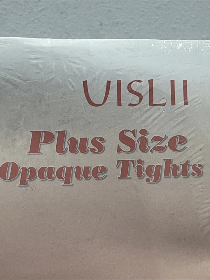 2 Pairs Women's Plus Size Fleece Lined Tights Thermal Opaque Warm Tights Vislii - Image 4 of 4