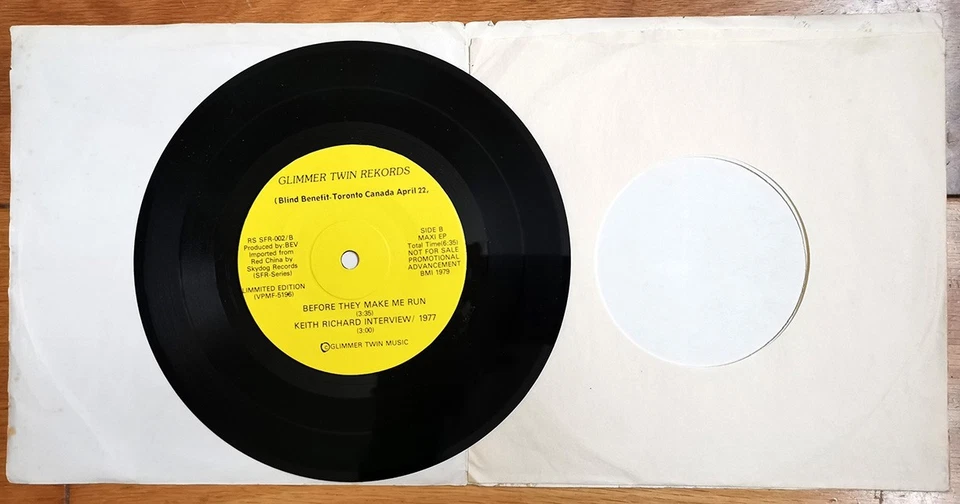 Rolling Stones Keith Richards Down and Dirt  7" EP - Image 3 of 3