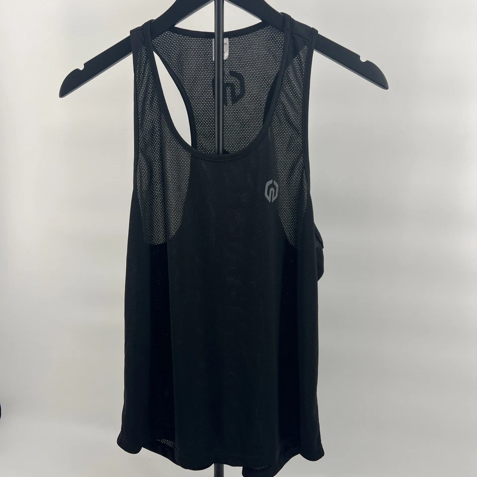 Lote de 2 camisetas sin mangas NELEUS Dry Fit espalda en Y gimnasio entrenamiento atlético negras y grises XS LNC Foto 4 de 4