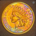 1881 Indian Head Cent - Higher Grade Monster Toner - FREE SHIPPING