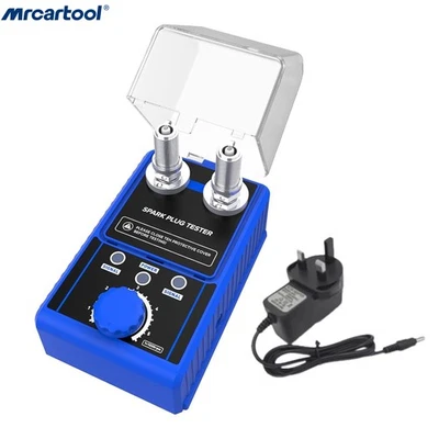 MRCARTOOL Car Motorcycle Ignition Spark Plug Tester Dual Hole Ignition Coil Tester 6000rpm