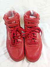 Reebok 1980s Freestyle high-top sneakers, red, women's 10. DS07
