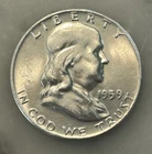 1959-D Franklin Half Dollar - AU - About Uncirculated - 90% Silver