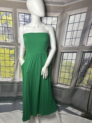 Absolutely Love It Green Strapless Maxi Dress | Size Large