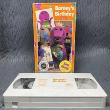 Barney - Barneys Birthday VHS Tape 1992 The Lyons Group Tape Classic Kids Movie
