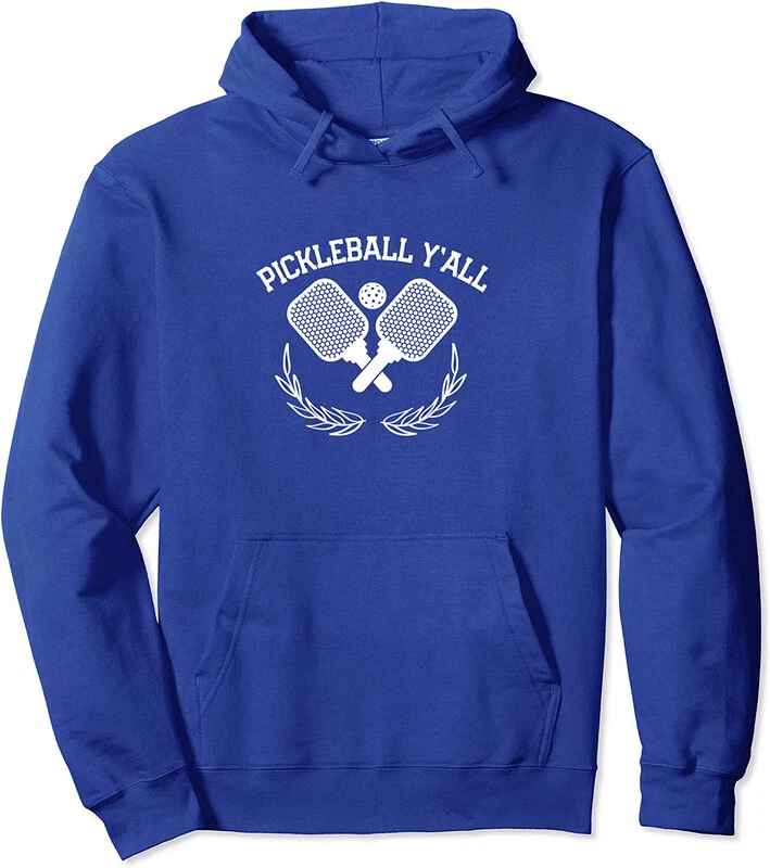 Pickleball Y'all Shovels Sports Funny Unisex Hooded Sweatshirt
