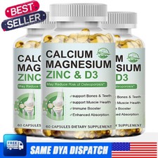 Calcium Magnesium Zinc Vitamin D3 Strong Bone Health Muscle Improvement Capsule